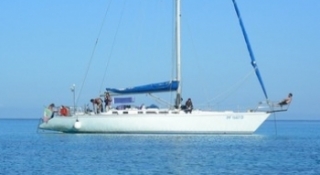 At sea